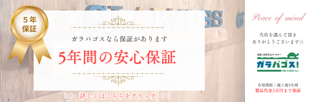 5年保証の画像ガラパゴス！