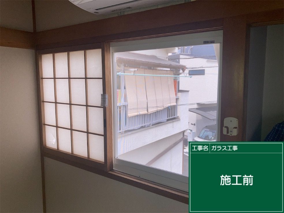 大阪市此花区の内窓（二重窓）工事 施工前