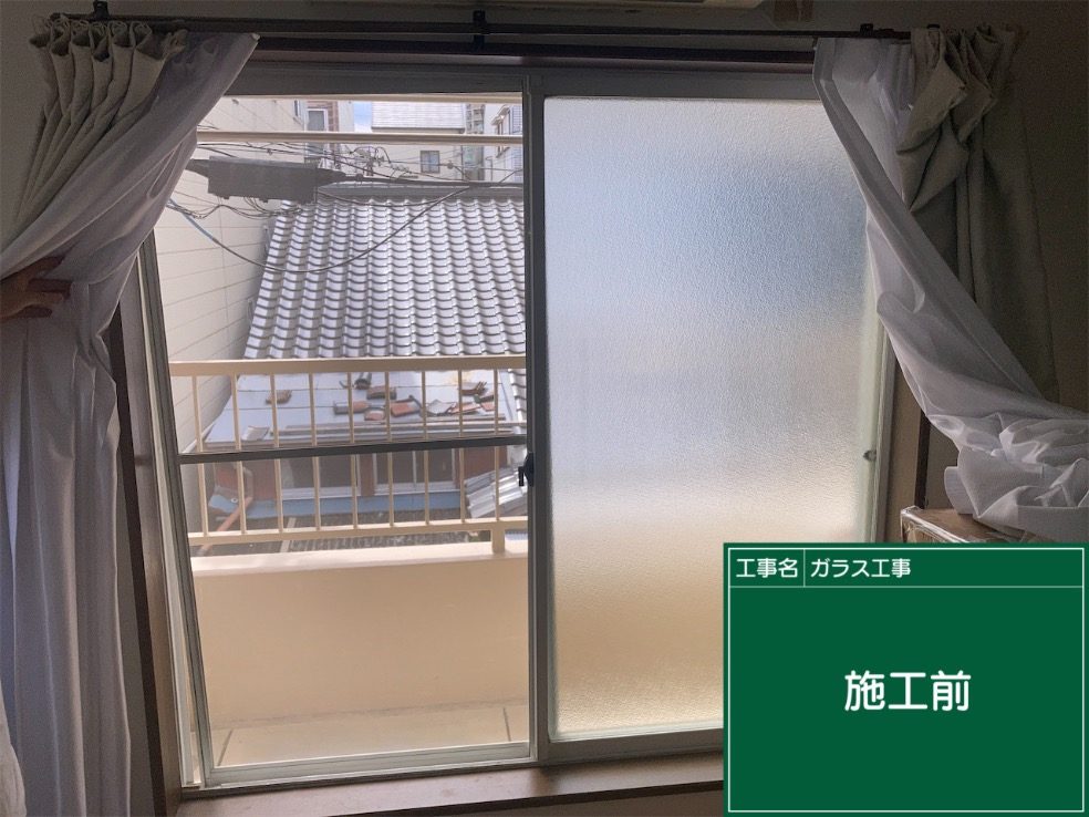 大阪市此花区の内窓（二重窓）工事 施工前